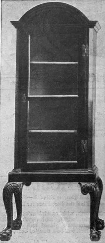 A long and narrow bookcase, suitable for & deep recess by a fireplace