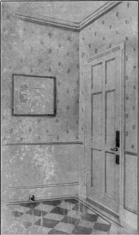 A noiseless passage can be ensured by the use of a door stop, indiarubber tiling as floor covering, and the attachment of a draught slip at the bottom of the door itself