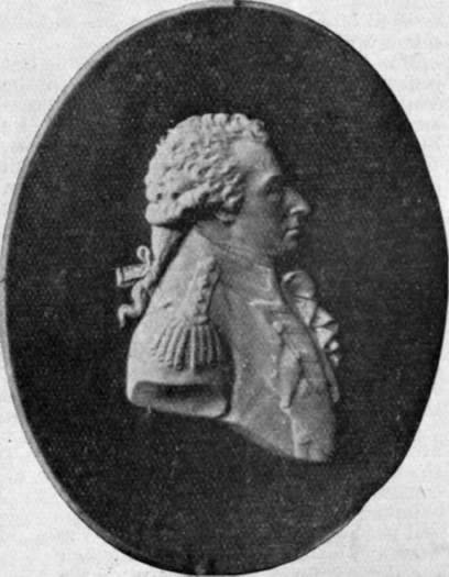 Cameo portrait, in white, of Lord Nelson, on blue jasper ground, the work of William Adams, whose jasper ware is of very high quality and often now sold as that of Josiah Wedgwood From the South Kensington Museum