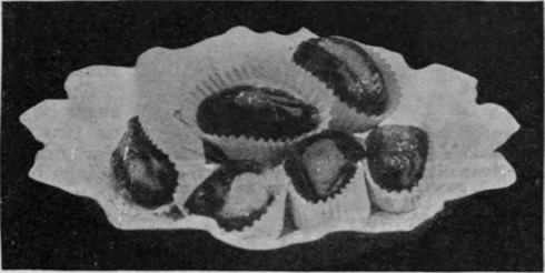 Dates stuffed with almond paste are delicious. Muscatels may be treated in the same manner