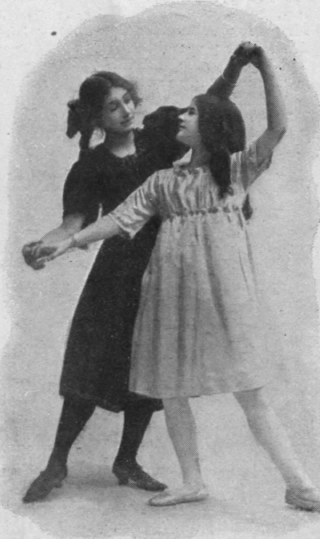 Fig. 4. Step 4. Side step. As the dancers move apart, the hands should rise and fall with the movements of the body