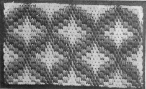 Finished example of Florentine work on canvas, a fascinating form of decorative needlework with a wide range of possibilities