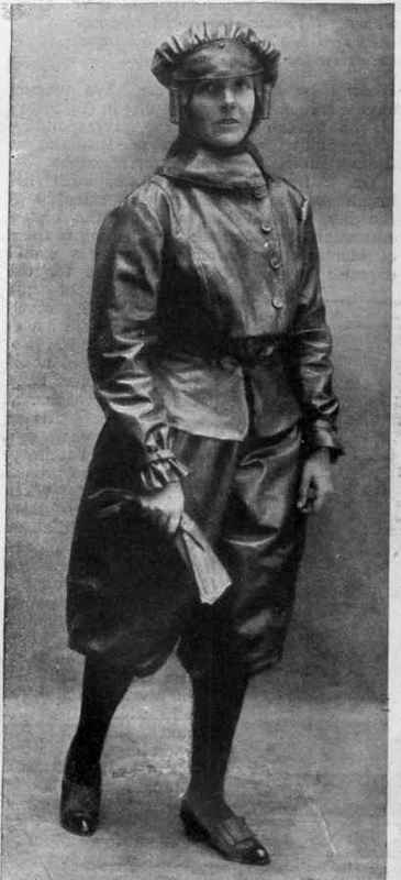 Mrs. Maurice Hewlett, the pioneer among women aviators, from whom naval and military airmen have taken lessons in the art of flight
