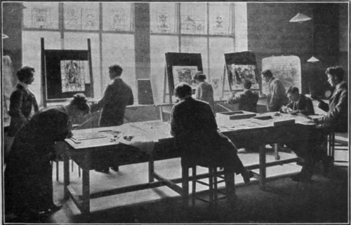 Stained glass work is a craft which receives special attention and attracts many enthusiastic workers on every kind of recreation.