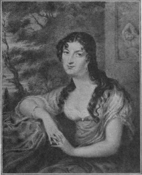 The Right Honourable Sarah Sophia. Countess of Jersey, the reigning Society beauty, and the richest heiress of her day. She ardently espoused the cause of the luckless Queen Caroline, wife of George IV., and was the friend and protector of 3yron during his social ostracism.