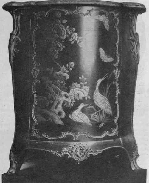 The wall beneath a high, narrow window can be concealed in an artistic manner by a well decorated antique armoire