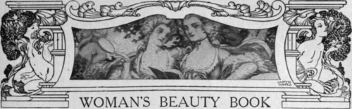 This section forms a complete guide to the art of preserving and acquiring beauty. How wide is its scope can be seen from the following summary of its contents: