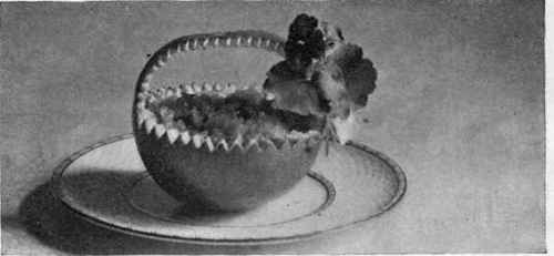 Grape Fruit Served In A Basket