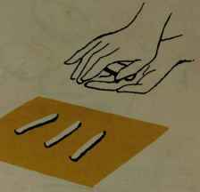 Make tiny rolls no bigger than your little finger.