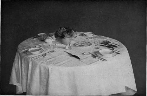 Table Set foe a Home Dinner