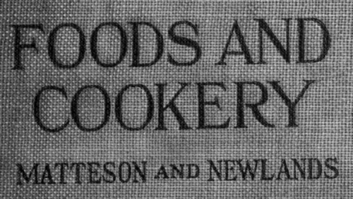 A Laboratory Manual Of Foods And Cookery
