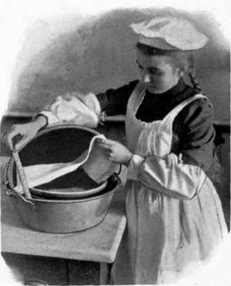 Separating Gluten from Flour.