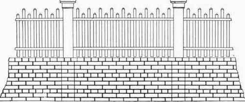 Another Wall with Picket Fence