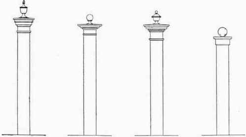Some Posts for Fences or Hedges
