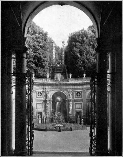 Figure 26. VILLA ALDOBRANDINI, FRASCATI, ITALY An architectural enframement to emphasize an exterior axis