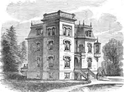 A Suburban Residence Perspective View,