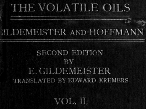 The Volatile Oils Vol2: Book Cover