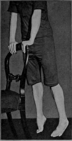 Fig. 118.   To show the first position for ordinary tiptoe exercises