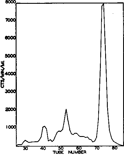 The radioactive band from a column of Dowex