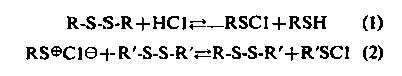 reaction of mercaptans with sulfenyl chlorides