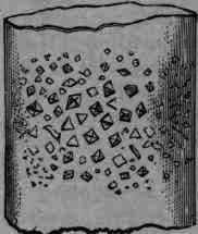 Fig. 466.   Sublimate arsenic trioxide, magnified.