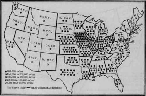 ALL SWINE ON FARMS 1910.
