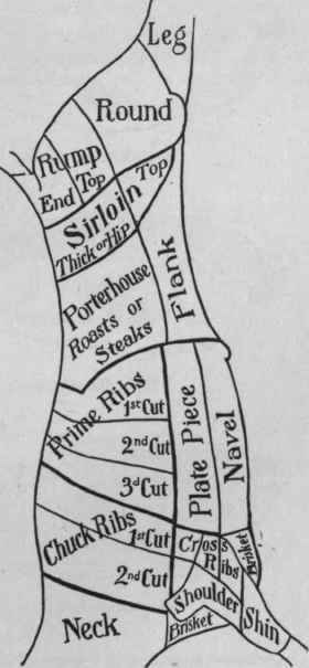 CUTS OF MEAT STEAKS.