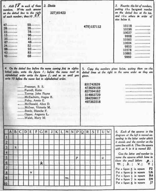 Wells Clerical Test C.