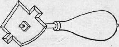 Fig. 219. Shave Hook with Special Blade for Cleaning Seam Edges, etc.
