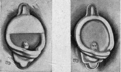 Fig. 48. Standard Types of Vitreous China Urinals Courtesy of Federal Huber Company, Chicago