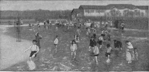 Fig. 118 Typical Wadingr pool Scene. Children's Playground