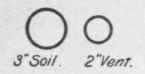 Fig. 19 Symbols for Soil and Vent Stacks on Plans