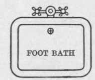 Fig. 51 Plan Symbol for Foot Bath