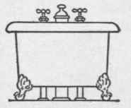 Fig. 52 Elevation Symbol for Foot Bath