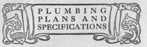 Plumbing Plan and Specifications