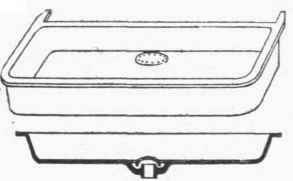 Fig. 12. Cast iron Sink with objectionable Bell Trap