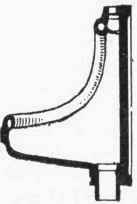 Fig. 138. Porcelain Flat back Urinal with Flushing Rim.