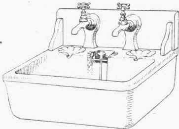 Fig. 18. Shanks's Sink with Pull up Waste and Large Open top Overflow.