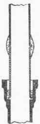Fig. 182. Lead to Iron Joint with Brass Thimble.