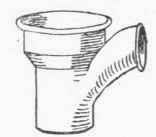 Fig. 202. Brass Socket with Junction for Anti siphonage Pipe.