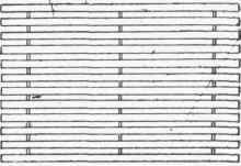 Fig. 23. Wood Grid for Bottom of Sink.
