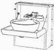 Fig. 51. Folding Lavatory.