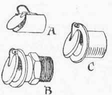 Fig. 74. Flap valves for Overflow Pipes.