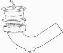 Fig. 77. Brass Bath Trap with 3 in. Inlet and 2 in. Outlet.