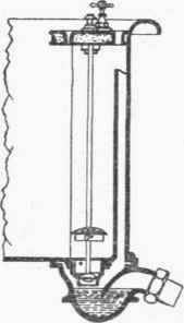 Fig. 79. Cast iron Bath with Overflow Tube, Trap,