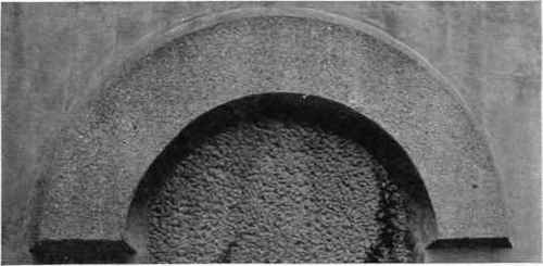 A combination of the rubbed and tooled surfaces. This is a little piece of concrete bridge ornamentation.