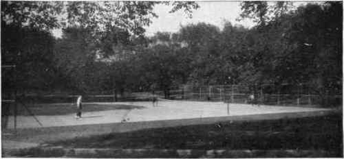 Concrete tennis courts have long been popular, although not everywhere common.