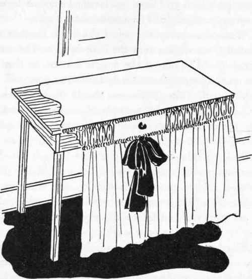 Many old pieces of furniture can be converted into attractive furnishings by using a little imagination and a very few dollars