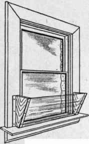 Fig. 162. A simple expedient for the prevention of drafts and improving ventilation.