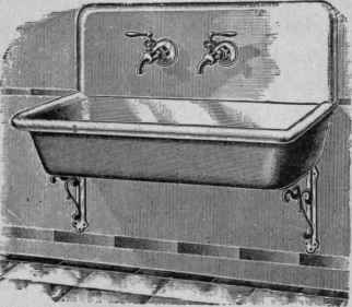 Fig. 66a. Kitchen sink with Fuller bibb cocks.